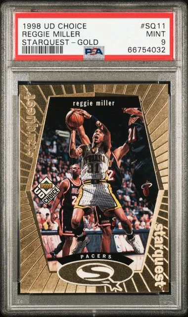 1998-99 Upper Deck Choice Reggie Miller Starquest Gold #SQ11 card image
