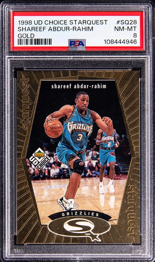 1998-99 Upper Deck Choice Shareef Abdur-Rahim Starquest Gold #SQ28 card image