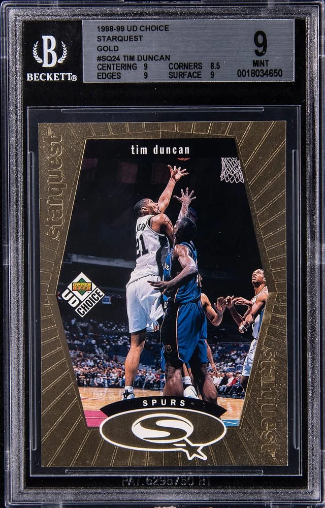 1998-99 Upper Deck Choice Tim Duncan Starquest Gold #SQ24 card image