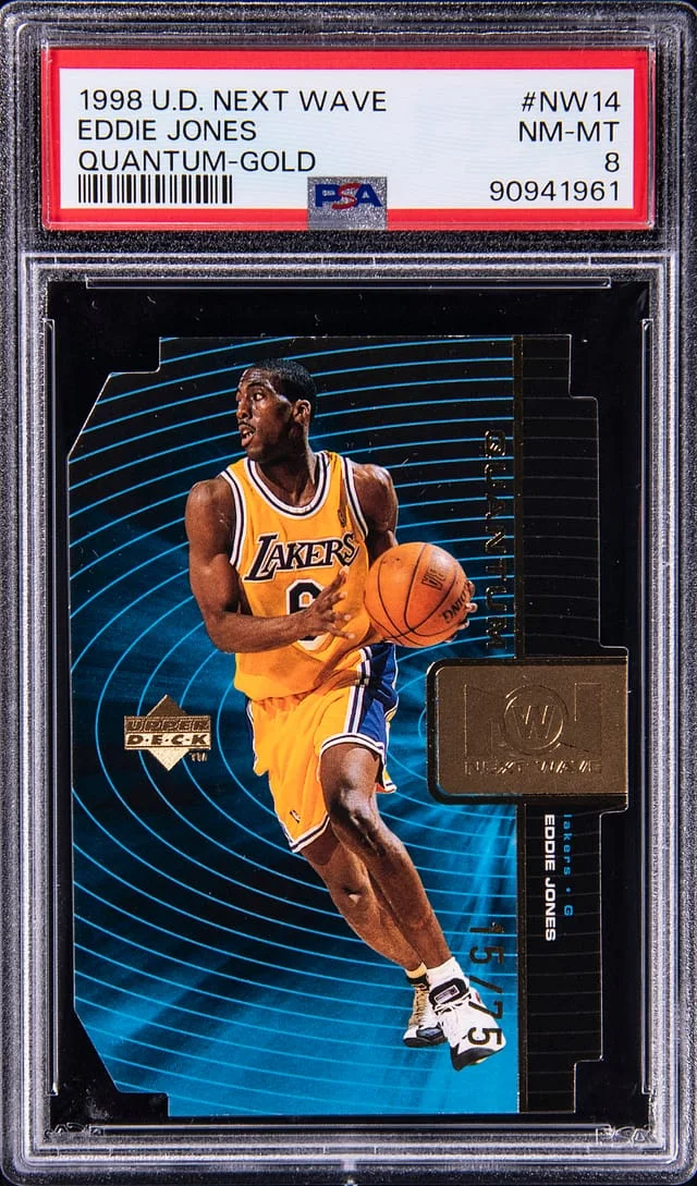 1998-99 Upper Deck Eddie Jones Next Wave Quantum Gold #QNW14 card image