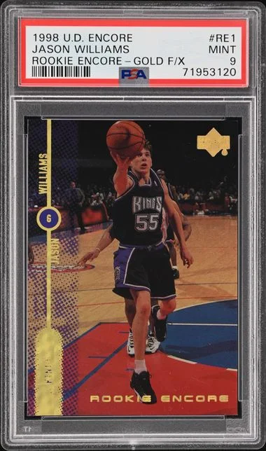 1998-99 Upper Deck Encore Jason Williams Encore Gold F/X #RE1 card image