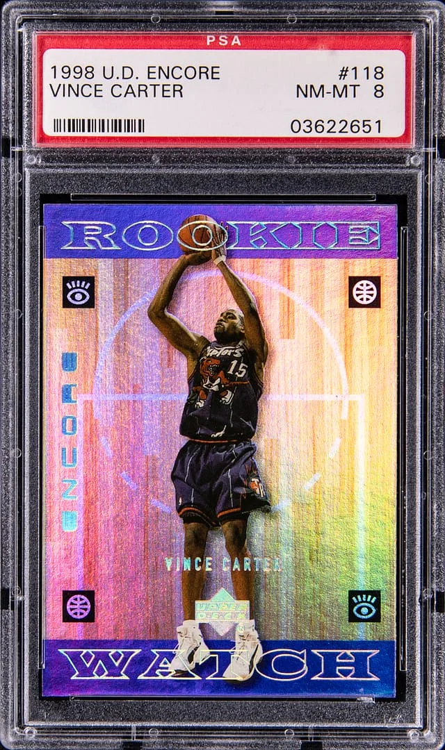 1998-99 Upper Deck Encore Vince Carter #118 card image