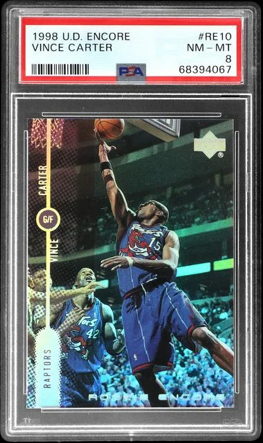 1998-99 Upper Deck Encore Vince Carter Encore #RE10 card image