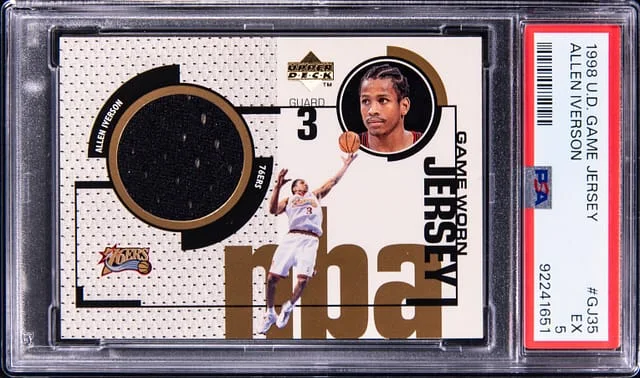 1998-99 Upper Deck Game Jersey Allen Iverson #GJ35 card image