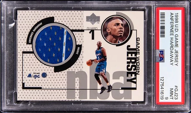 1998-99 Upper Deck Game Jersey Anfernee Hardaway #GJ23 card image