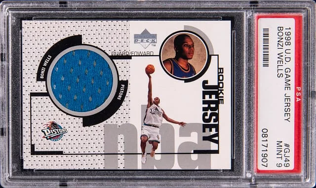 1998-99 Upper Deck Game Jersey Bonzi Wells #GJ49 card image