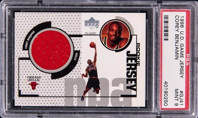 1998-99 Upper Deck Game Jersey Corey Benjamin Game-Used #GJ41 card image