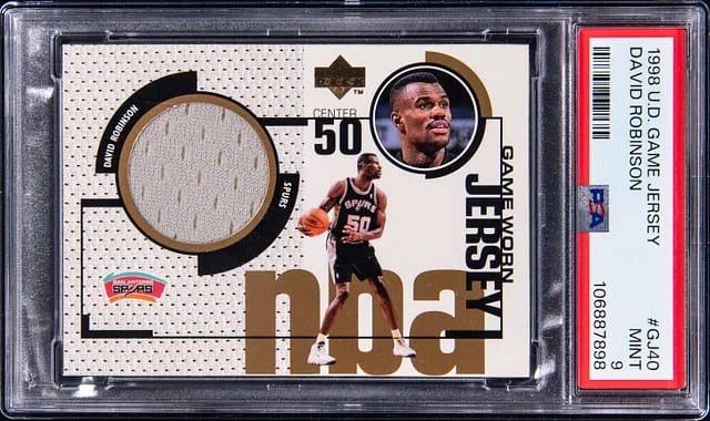 1998-99 Upper Deck Game Jersey David Robinson Game-Used #GJ40 card image