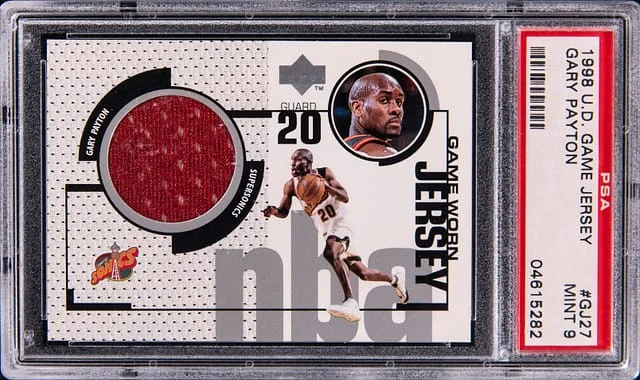 1998-99 Upper Deck Game Jersey Gary Payton Game-Used #GJ27 card image