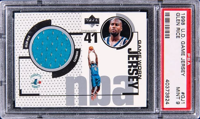 1998-99 Upper Deck Game Jersey Glen Rice Game-Used #GJ1 card image