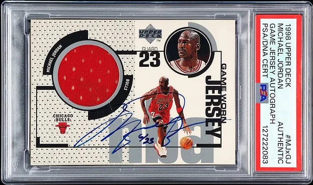 1998-99 Upper Deck Game Jersey Michael Jordan Autograph #MJx-GJ card image
