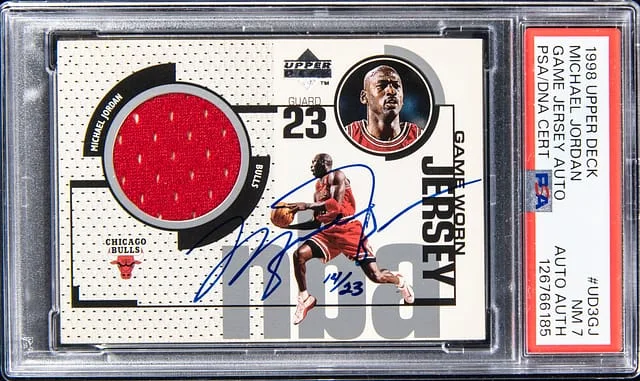 1998-99 Upper Deck Game Jersey Michael Jordan Autograph #UD3-GJ card image