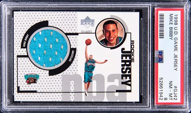1998-99 Upper Deck Game Jersey Mike Bibby #GJ42 card image