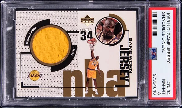 1998-99 Upper Deck Game Jersey Shaquille O'Neal #GJ34 card image