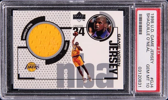 1998-99 Upper Deck Game Jersey Shaquille O'Neal #GJ4 card image