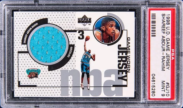 1998-99 Upper Deck Game Jersey Shareef Abdur-Rahim Game-Used #GJ10 card image
