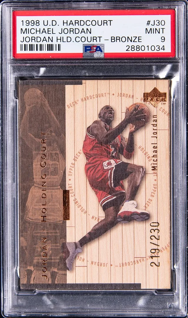 1998-99 Upper Deck Hardcourt Jordan Holding Court Bronze Michael Jordan #no-number card image