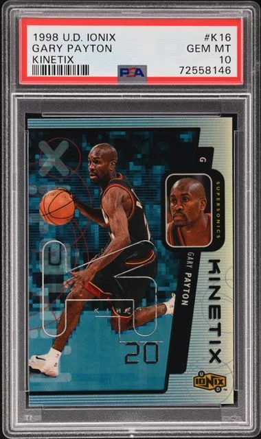 1998-99 Upper Deck Ionix Gary Payton Kinetix #16 card image