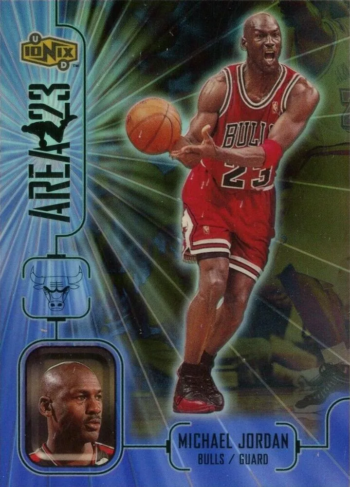 1998-99 Upper Deck Ionix Michael Jordan Area 23 #A8 card image