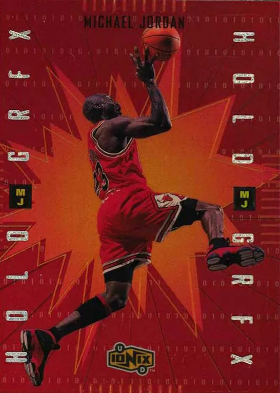 1998-99 Upper Deck Ionix Michael Jordan MJ HoloGrFX #MJ9 card image