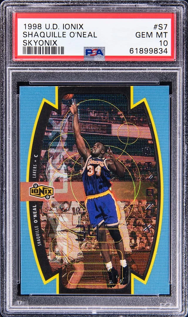 1998-99 Upper Deck Ionix Shaquille O'Neal Skyonix #S7 card image