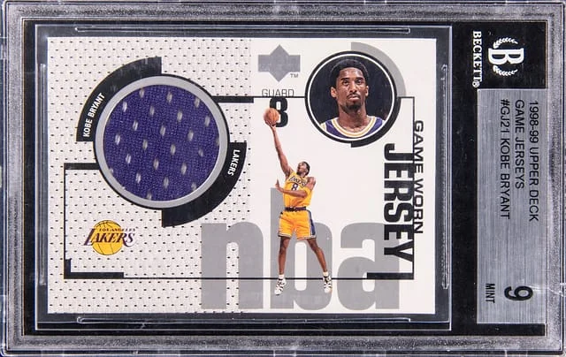 1998-99 Upper Deck Kobe Bryant Game Jerseys #GJ21 card image