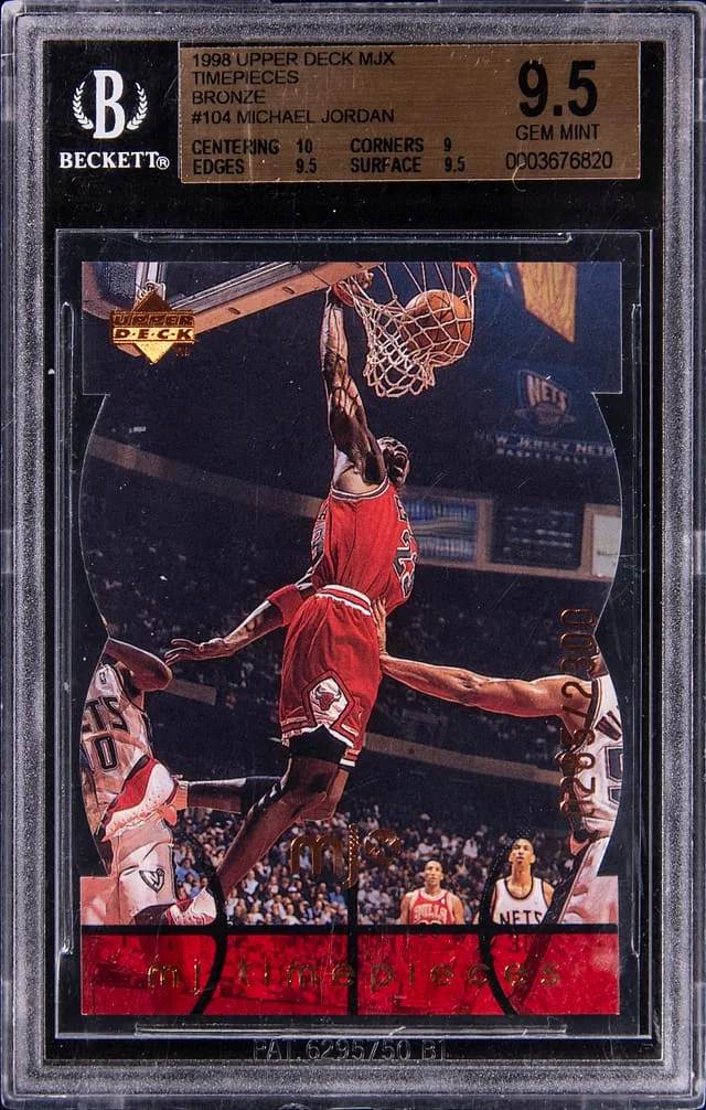1998-99 Upper Deck Michael Jordan MJx MJ Time Pieces Bronze #104 card image
