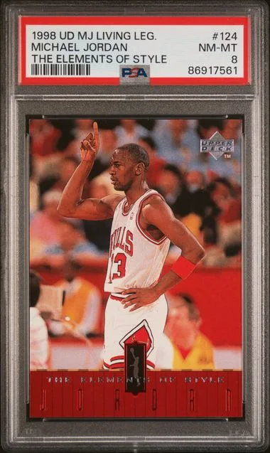 1998-99 Upper Deck Michael Jordan MJ Living Legend The Elements Of Style #124 card image