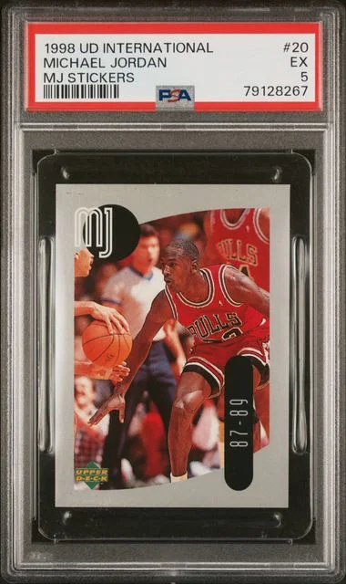 1998-99 Upper Deck Michael Jordan International MJ Stickers #20 card image