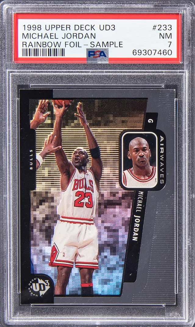1998-99 Upper Deck Michael Jordan UD3 Rainbow Foil Sample #233 card image