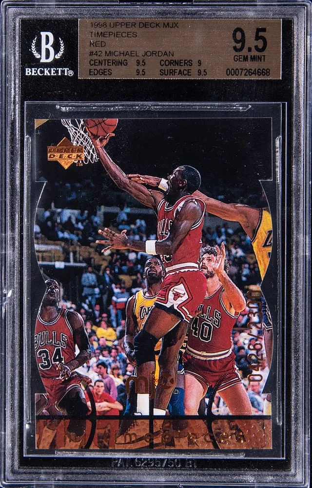 1998-99 Upper Deck Michael Jordan MJX Timepieces Red #42 card image