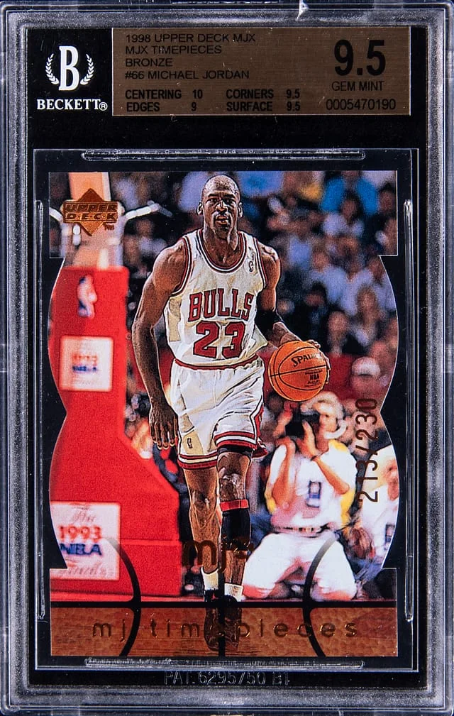 1998-99 Upper Deck Michael Jordan MJX Timepieces Bronze #66 card image