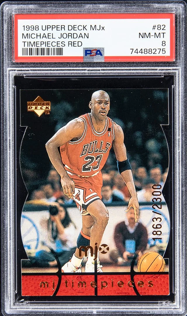 1998-99 Upper Deck Michael Jordan MJx Timepieces Red #82 card image