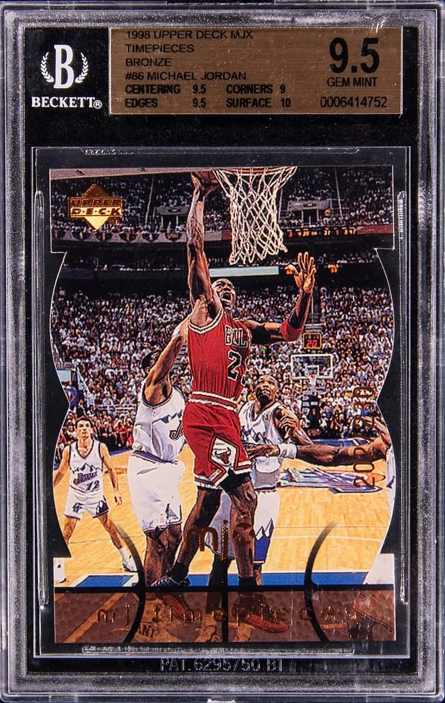 1998-99 Upper Deck Michael Jordan MJX Timepieces Bronze #86 card image