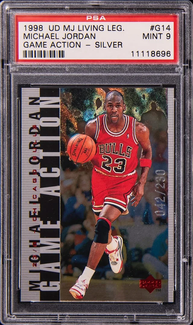 1998-99 Upper Deck Michael Jordan MJ Living Legend Game Action Silver #G14 card image