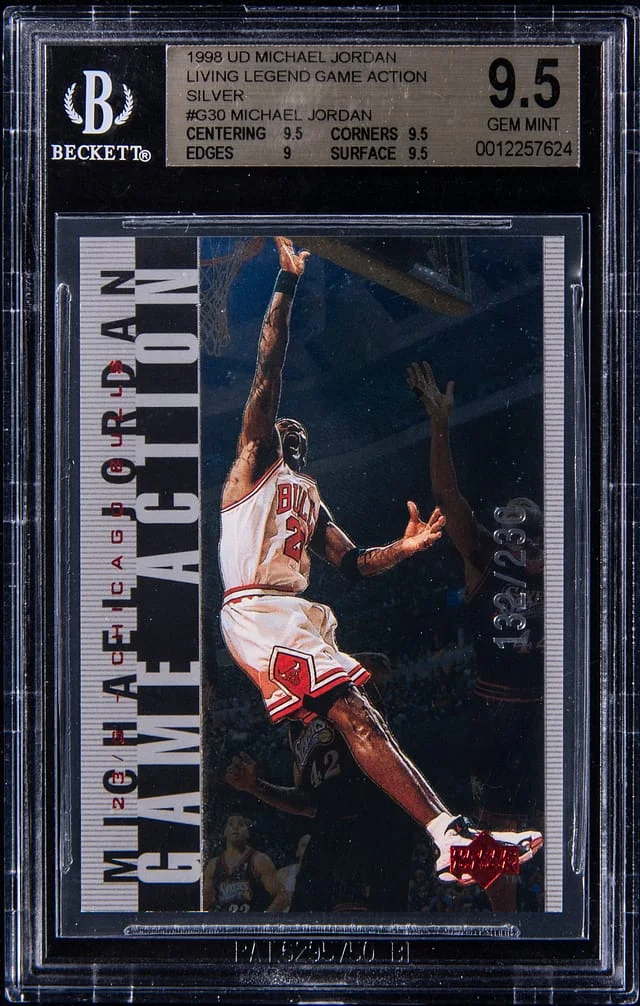 1998-99 Upper Deck Michael Jordan Living Legend Game Action Silver #G30 card image