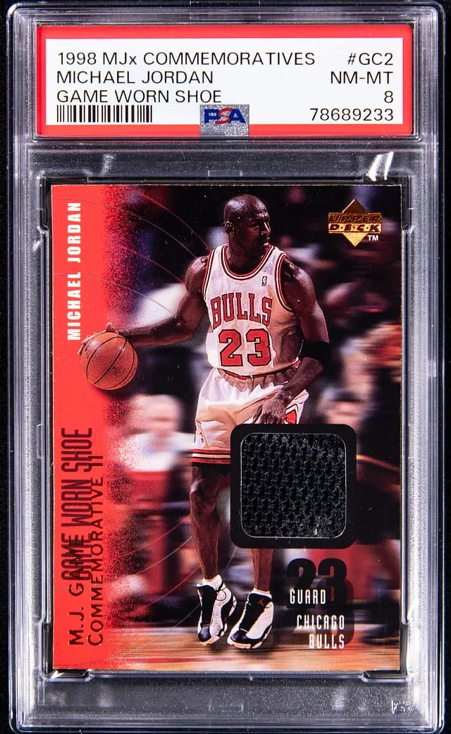 1998-99 Upper Deck Michael Jordan MJx Commemoratives Game Worn Shoe #GC2 card image