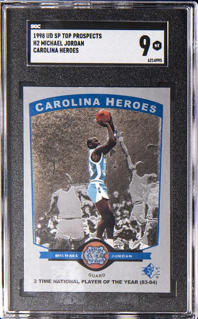 1998-99 Upper Deck Michael Jordan Top Prospects Carolina Heroes #H2 card image