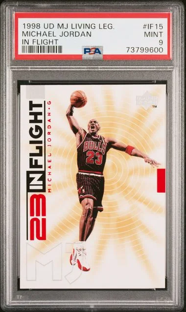 1998-99 Upper Deck Michael Jordan MJ Living Legend In Flight #IF15 card image