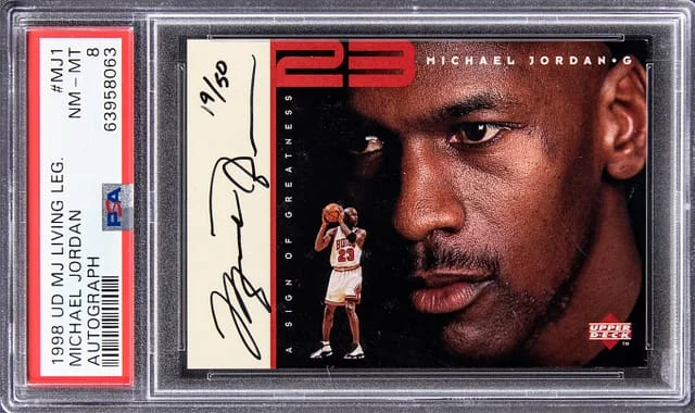 1998-99 Upper Deck Michael Jordan MJ Living Legend Autograph #MJ1 card image