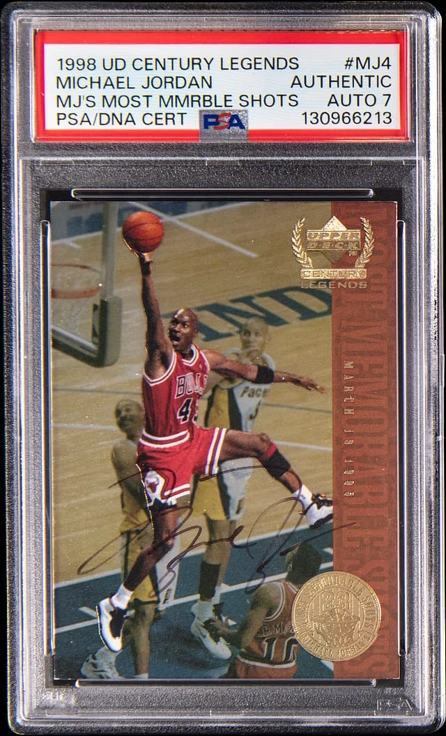 1998-99 Upper Deck Michael Jordan Century Legends MJ's Most Memorable Shots #MJ4 card image