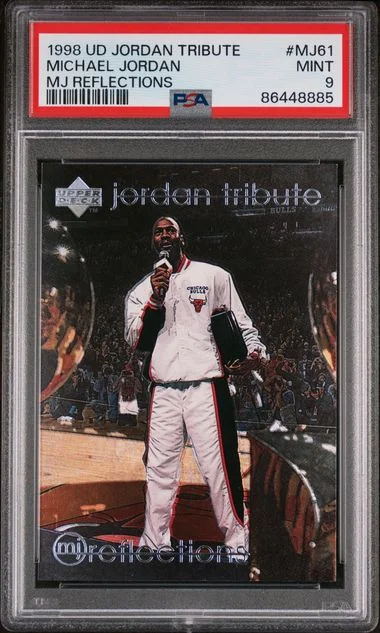 1998-99 Upper Deck Michael Jordan Jordan Tribute MJ Reflections #MJ61 card image