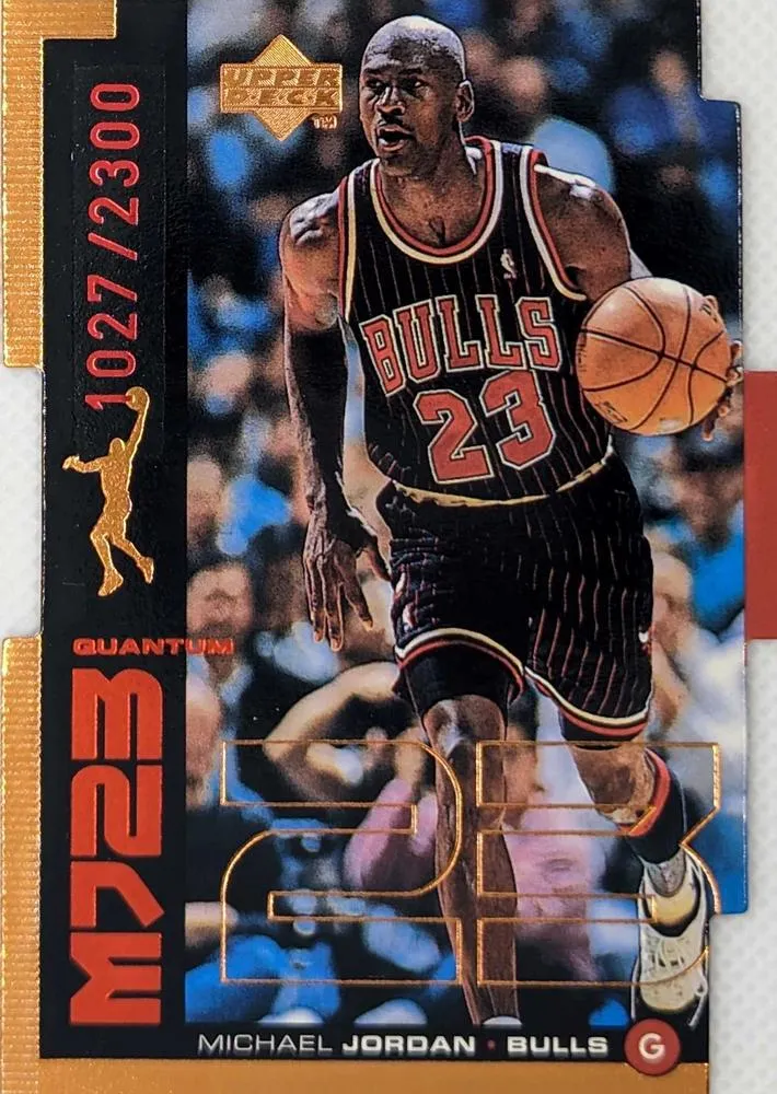 1998-99 Upper Deck Michael Jordan MJ23 Tier 1 (Quantum Bronze) #QMM13 card image