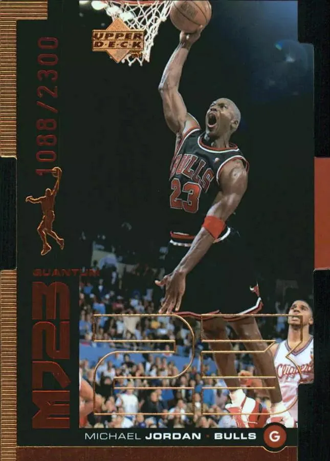1998-99 Upper Deck Michael Jordan MJ23 Tier 1 (Quantum Bronze) #QMM14 card image