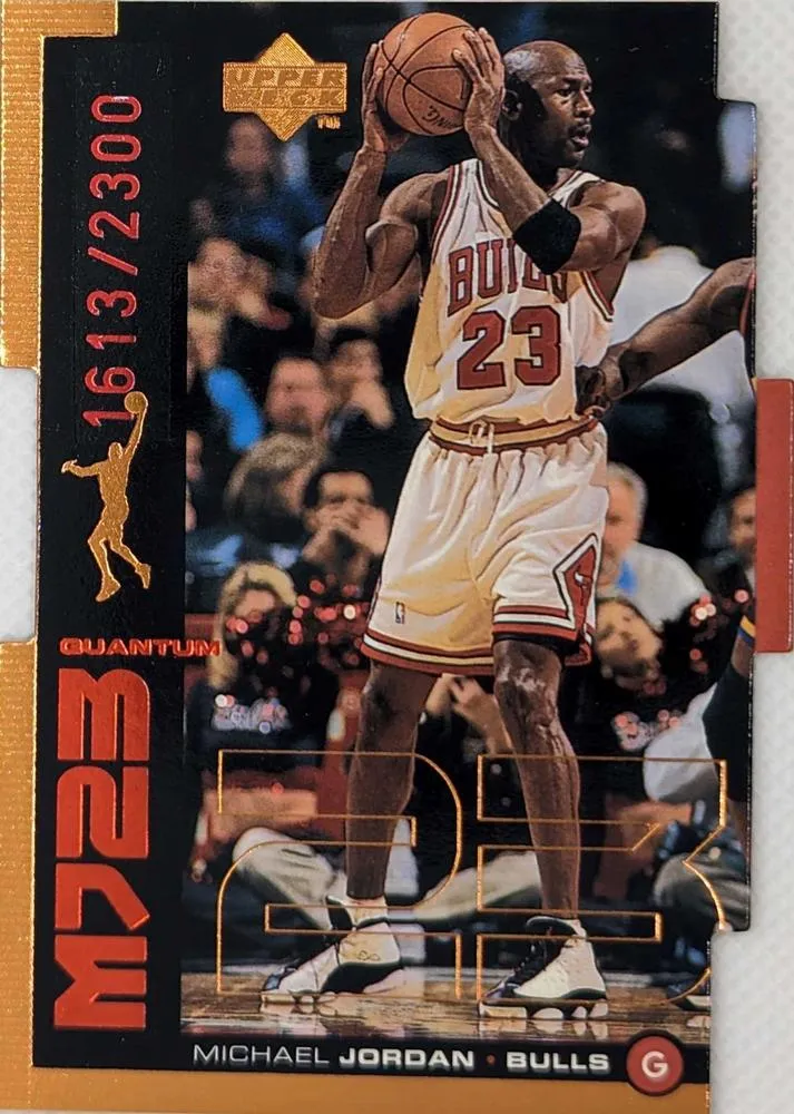 1998-99 Upper Deck Michael Jordan MJ23 Tier 1 (Quantum Bronze) #QMM15 card image