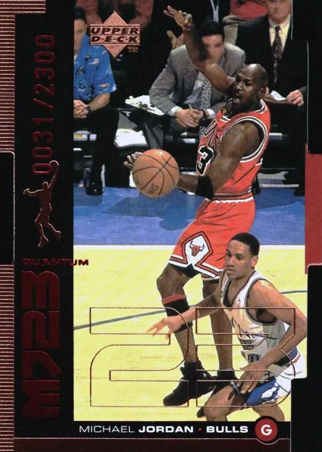1998-99 Upper Deck Michael Jordan MJ23 Tier 1 (Quantum Bronze) #QMM16 card image