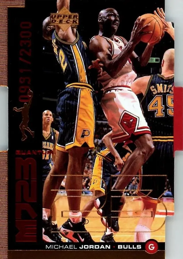 1998-99 Upper Deck Michael Jordan MJ23 Tier 1 (Quantum Bronze) #QMM18 card image
