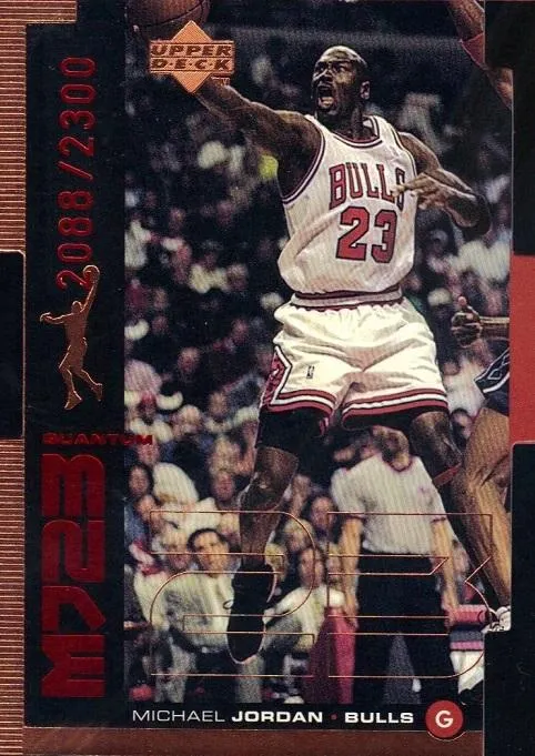 1998-99 Upper Deck Michael Jordan MJ23 Tier 1 (Quantum Bronze) #QMM22 card image