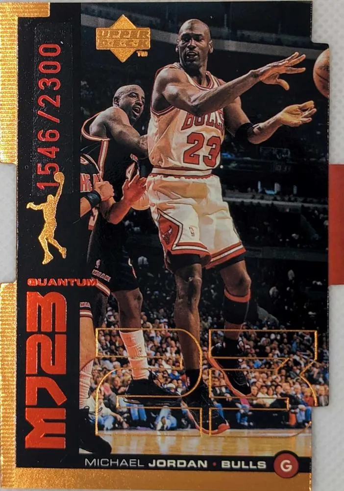 1998-99 Upper Deck Michael Jordan MJ23 Tier 1 (Quantum Bronze) #QMM23 card image