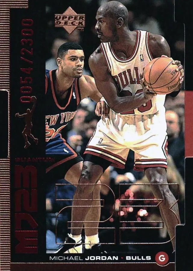 1998-99 Upper Deck Michael Jordan MJ23 Tier 1 (Quantum Bronze) #QMM7 card image